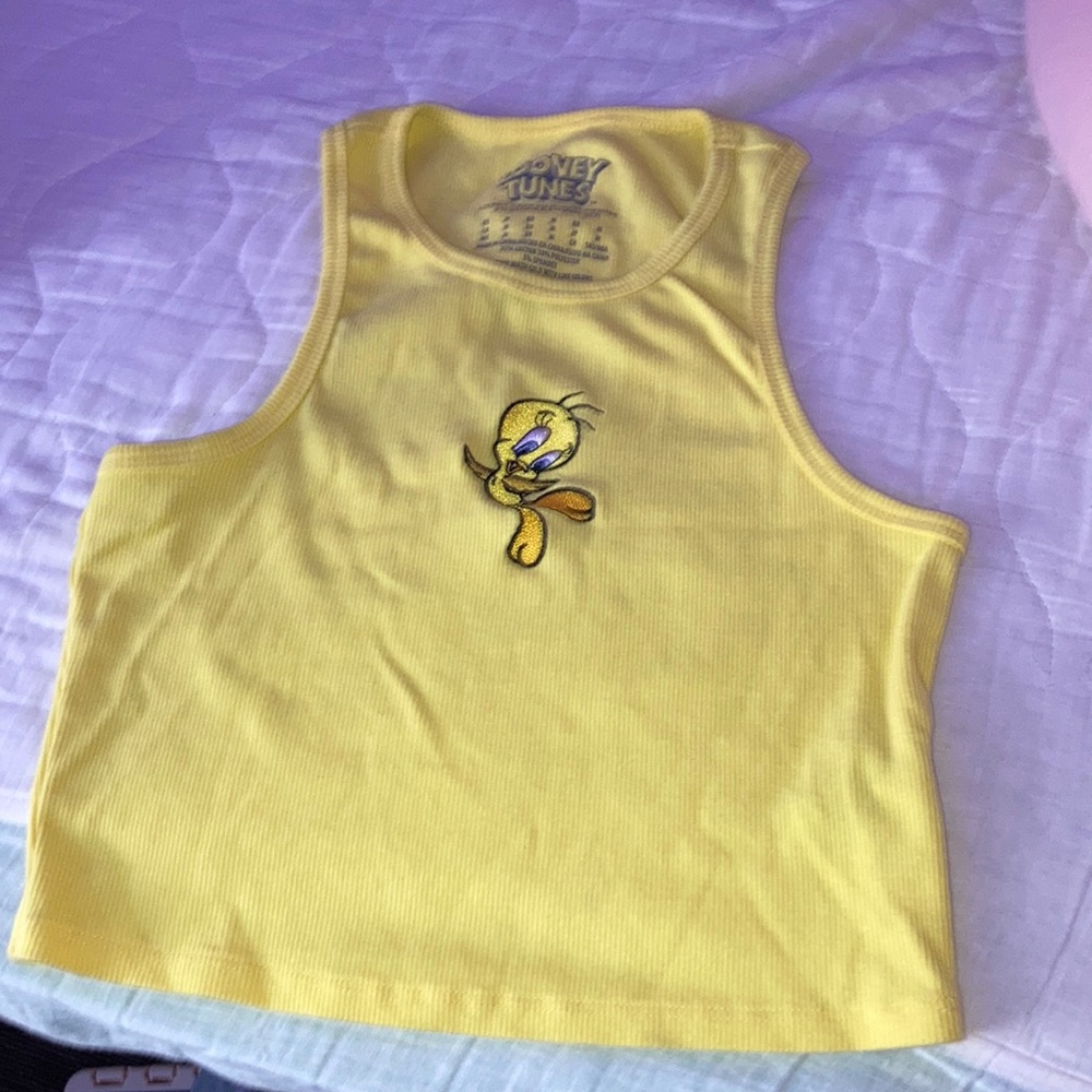 Tweetie bird crop top
